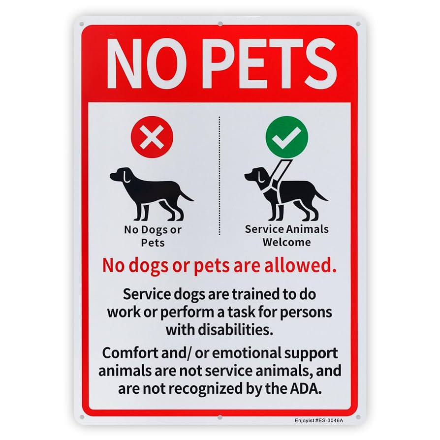 USA標識看板　NO DOGS No Dogs Symbol Prohibition BLACK Aluminum Composite Sign, 20